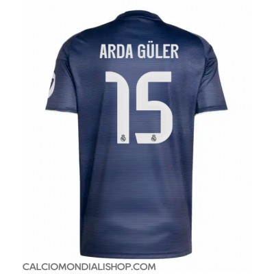 Maglie da calcio Real Madrid Arda Guler #15 Seconda Maglia 2025-26 Manica Corta Maglie da calcio Real Madrid Arda Guler #15 Seconda Maglia 2025-26 Manica Corta